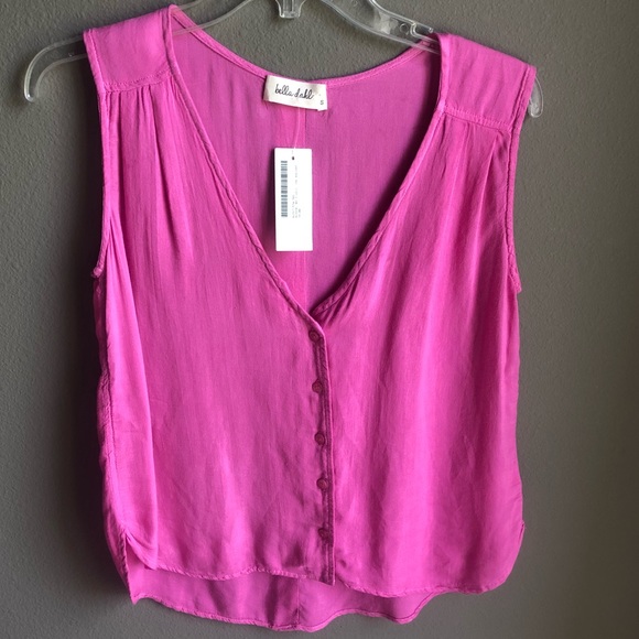 Bella Dahl Tops - Bella Dahl Button Down Sleeveless Tank sz Small